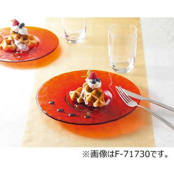 F-71731 ガラス食器 リムレット プレート 3枚セット 1セット(3枚