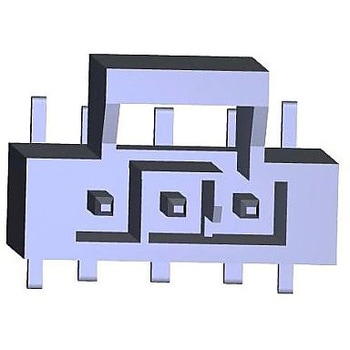 NANO-FIT HDR SMT VT SGL 3CKT TIN BLK 日本モレックス(molex)