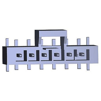NANO-FIT HDR SMT VT SGL 6CKT TIN BLK 日本モレックス(molex)