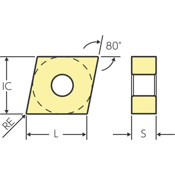 旋削用チップ CNMG MTR3020製 コーナー半径0.8mm 1箱(10個)