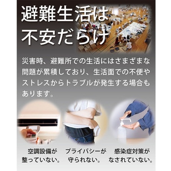 避難用プライベートテント ワンタッチ簡単設置 大型3～4人用 天井ファスナー付 LandField