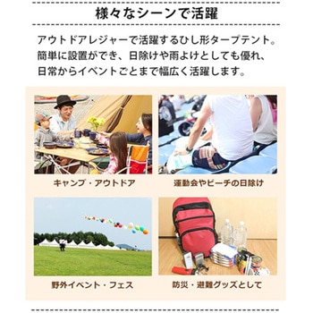 ひし形タープテント 3～5人用 丈夫 防水 収納袋付 簡易テント アウトドア用品 LandField