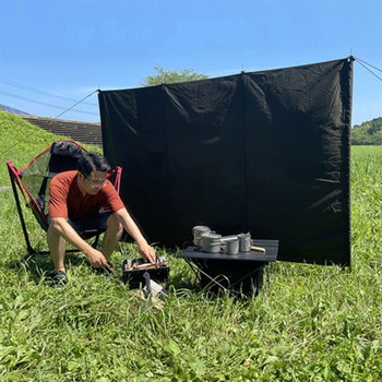 ウインドスクリーン 風よけ 大型220cm 折り畳める ペグ付 難燃素材 目隠し LandField