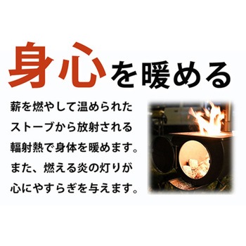 薪ストーブ 折りたたみ式 収納バッグ付き 暖房 調理 煙突付き BBQ キャンプ LandField