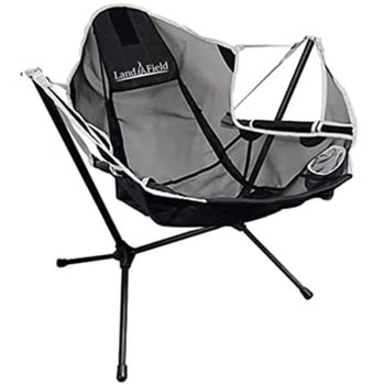 キャンピングスウイングチェア 軽量 折り畳める 120kg耐荷 組立簡単 LandField