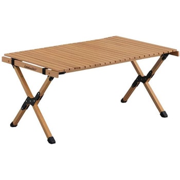 木製レジャーテーブル ロールテーブル 90×60cm 折りたたみ式 コンパクト LandField