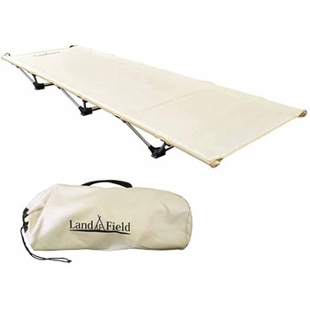 キャンピングベッド 耐荷重120kg 軽量 持ち運び便利 アウトドア寝具 防災 LandField