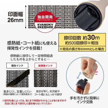 個人情報保護スタンプ ローラーケシポン 箱用オープナー 交換式 プラス(文具)
