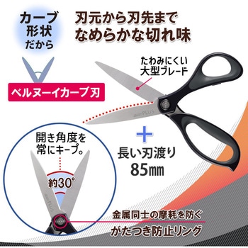 はさみ フィットカットカーブ 大型タイプ プラス(文具)