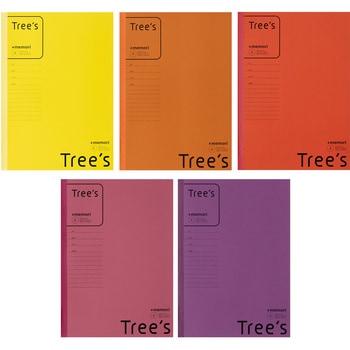 ノート Tree's B5 プラスメモリ 20枚 5冊束 日本ノート