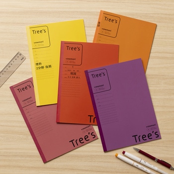 ノート Tree's B5 プラスメモリ 20枚 5冊束 日本ノート