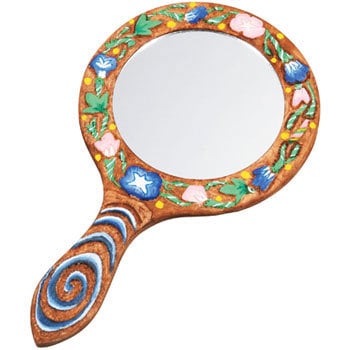 30045 マルチ木彫手鏡 プラモザイク付 1個 アーテック(学校教材・教育