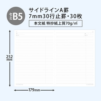 復習ノート クロスゾーン サイドライン 日本ノート