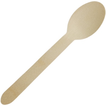 木製スプーン16cm紙完封50本入り K's collection