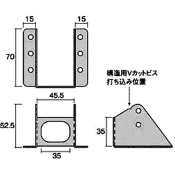 AA1077 ラフターロック・ZERO タナカ 寸法78.7×52.5×70×1.6(t)mm 1