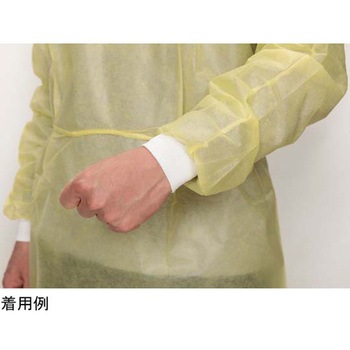 アイソレーションガウン(非防水-リブ袖)個包装 100枚入り FV-IGシリーズ フィフティ・ヴィジョナリー