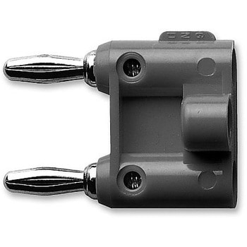 アダプタ 2 4MM プラグ-ケーブル ブラック POMONA