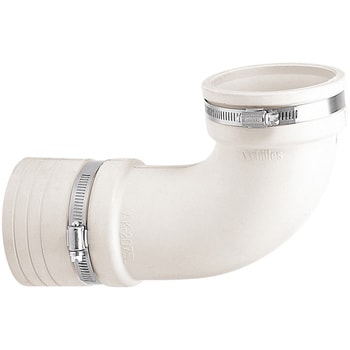 490-820-75 便器排水用エルボジョイント(フラットタイプ) 1個