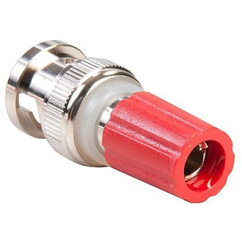 アダプタ バインディング ポスト - BNC プラグ レッド POMONA