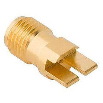 RF 同軸 SMA ジャック 50 Ω PCB マウント AMPHENOL