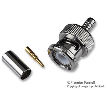 RF/同軸 BNC プラグ ストレート 50 Ω - AMPHENOL