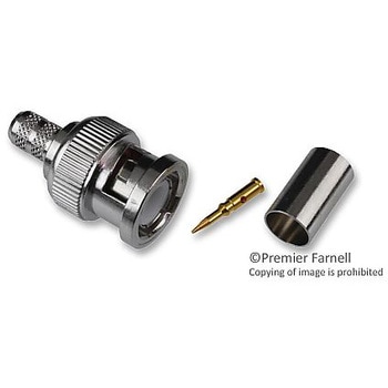 RF/同軸 BNC プラグ ストレート 50 Ω クリンプ AMPHENOL