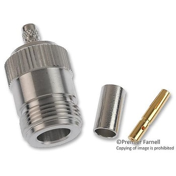RF/同軸 N ジャック ストレート 50 Ω クリンプ AMPHENOL