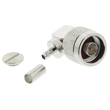 RF/同軸 N プラグ R/A 50 Ω クリンプ/ソルダー AMPHENOL