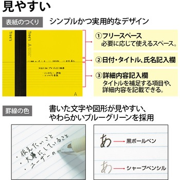 ノートTree's セミB5 A罫 日本ノート