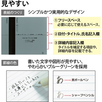 ノートTree's セミB5 増量 日本ノート