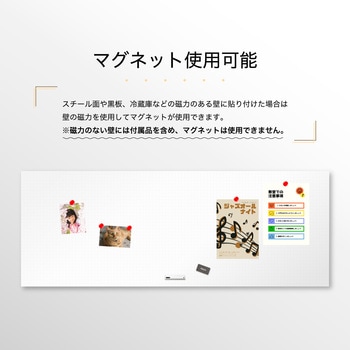 抗菌ホワイトマグネットシート暗線入り Asmix(アスカ)