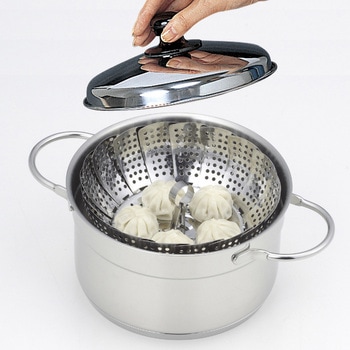 ステンレス フリーサイズ蒸し器 貝印