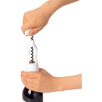 まわすと抜けるコルク抜き 貝印