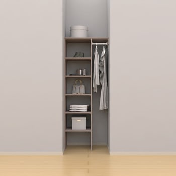 ノエル3 間口3尺/1M 奥行450/600mm パイプ+棚板プラン1 南海プライウッド