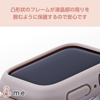 アップルウォッチ SE(第2世代/第1世代)/Series6/5/4 バンパー ハード 側面保護 ラバーコート エレコム