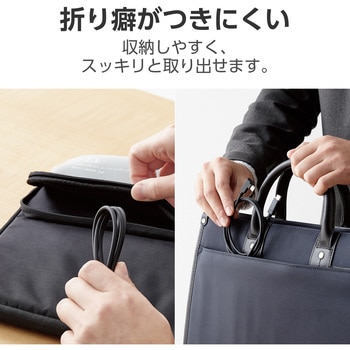 USB TypeCケーブル (USB-C to C)  L字 やわらか 充電/データ転送用 PD 60W 3A USB2.0 エレコム