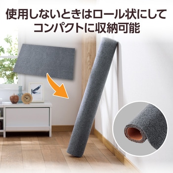 チェアマット 90cm×140cm 厚さ4mm ずれにくい ノンスリップ加工 マット デスク 椅子 移動スムーズ エレコム