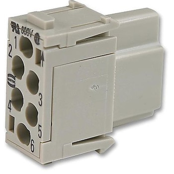 インサート メス HANE クリンプ 6WAY ハーティング