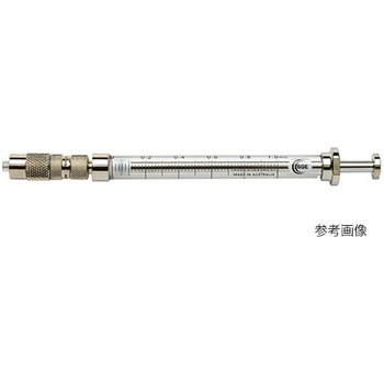 ガスタイトシリンジ(バルブ付)ルアーロック針用バルブ付 検量証明書付き S.G.E