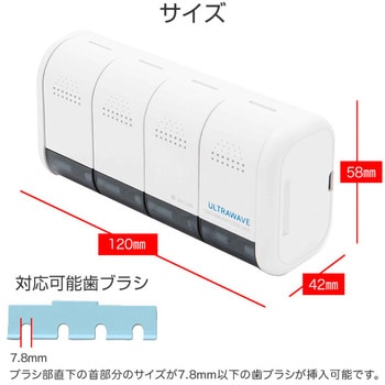 歯ブラシ除菌ホルダー 充電式 MEDIK(メディク)