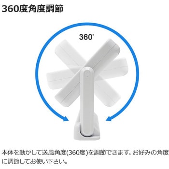 卓上扇風機 どこでもFAN コンパクトタイプ TOPLAND 卓上用扇風機