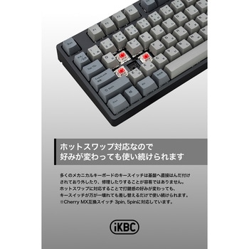 フルサイズメカニカルキーボード 112列 赤軸(リニア) プリンストン
