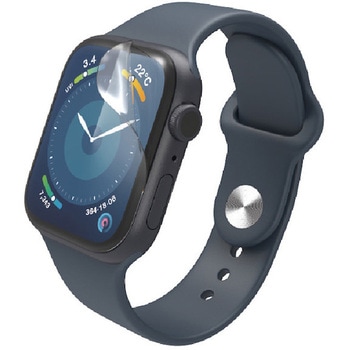 アップルウォッチ 衝撃吸収 保護フィルム 2枚入 Series9/8/7 [41mm] フルカバー 超高透明 光反射軽減 エレコム