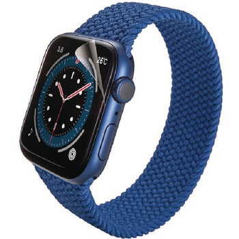 アップルウォッチ 衝撃吸収 保護フィルム2枚入 SE(第2世代/第1世代)/Series6/5/4 [40mm] フルカバー 高透明 エレコム