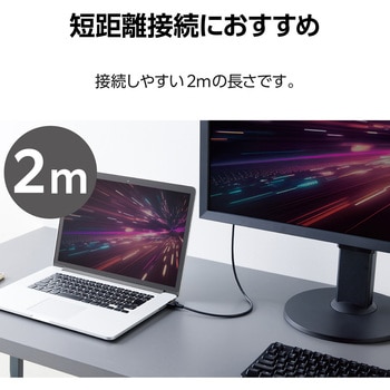 HDMIケーブル Ultra High Speed HDMI 8K60p/4K120p (タイプA・19ピン-タイプA・19ピン) スリム エレコム
