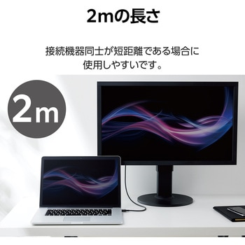 HDMIケーブル 細い プレミアム <Ver2.0> 4K2K(60Hz) 【Premium HDMI(R) Cable規格認証済み】 eARC エレコム
