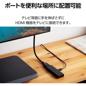 HDMI延長ケーブル 50cm プレミアム <Ver2.0> 4K2K(60Hz) 【Premium HDMI(R) Cable規格認証済み】 eARC エレコム