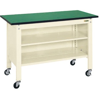 一人用作業台(CPBEタイプ/耐荷重150kg/改正RoHS10対応サカエリューム天板/H810/キャスター付) サカエ