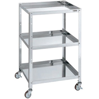 SSR-03SS ステンレススペシャルワゴン(SUS304/ステンレス金具仕様) サカエ 53094074