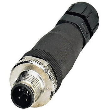 センサー コネクタ M12 プラグ 4POS フクハラ